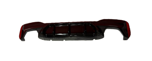 DYFUZOR SPOILER BMW G30 G31 G38 M5 STYLE 4R CARBON LOOK + czarny środek