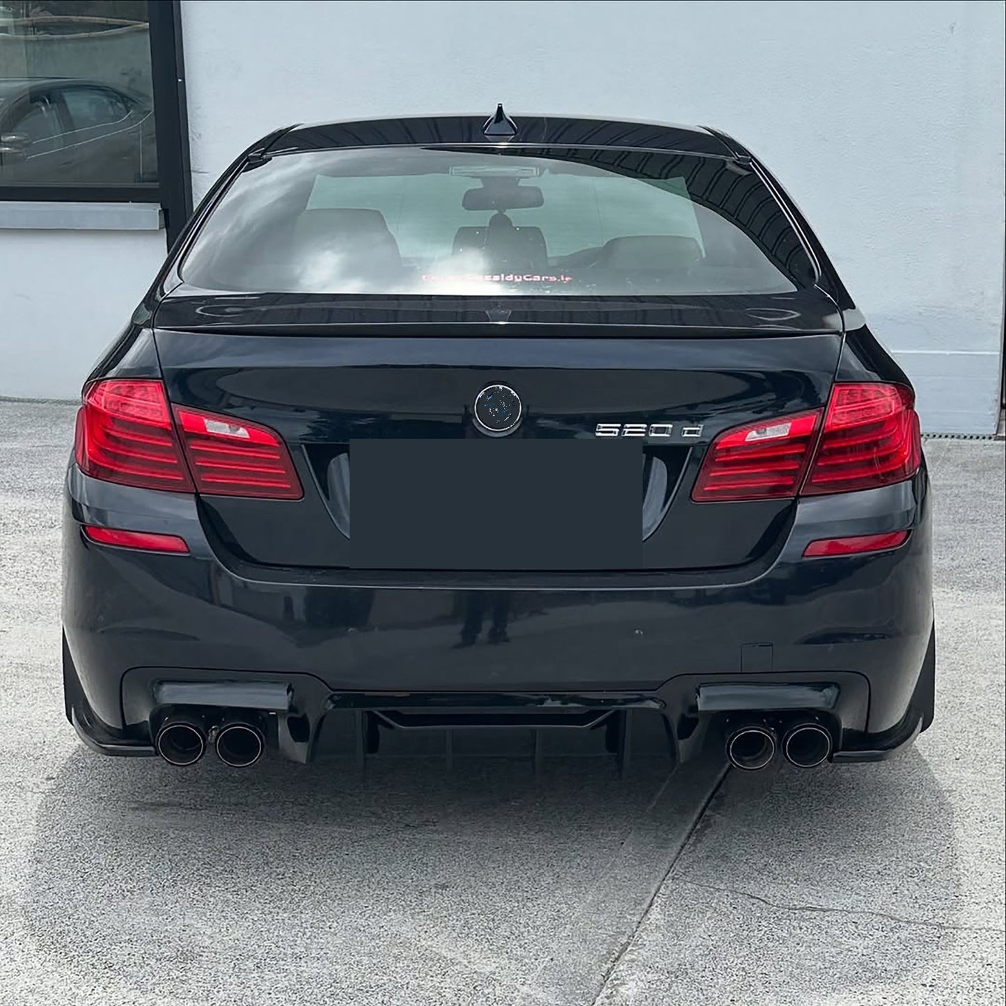 DYFUZOR SPOILER do BMW F10 F11 CZARNY POŁYSK 2x podwójny 2009-2017 M5 LOOK competition