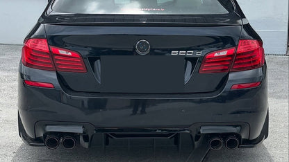 DYFUZOR SPOILER do BMW F10 F11 CZARNY POŁYSK 2x podwójny 2009-2017 M5 LOOK competition