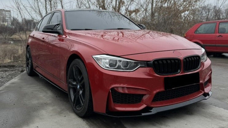 DOKŁADKA do BMW F30 F31 do zderzaka M3look czarny połysk spoiler Splitter