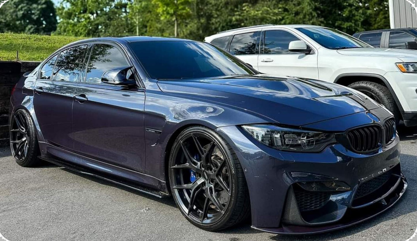 Dokładki progów do BMW M4 F82 F83 CZARNY 2013-2020 M3 F80 progi listwy PSM NAKŁADKI PROGOWE