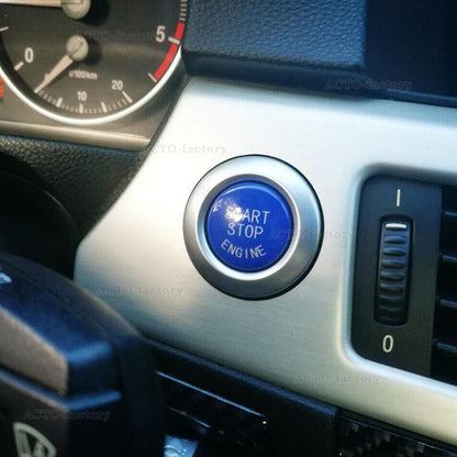 Nakładka obudowa Przycisk Start Stop BMW Serii E87 E90 E60 E81 E91 E92 E93 E61 E83 E84 E70 E71 E89X3 X5 NIEBIESKI