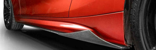 Dokładki Progów do BMW F22 F23 CS STYLE M2 MPakiet carbon look Listwy progowe progi Boczne