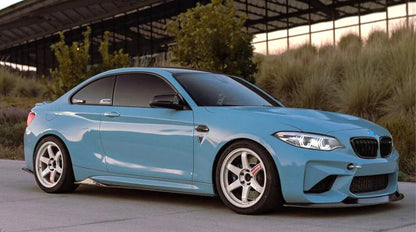 Dokładki Progów do BMW F22 F23 CS STYLE M2 MPakiet Czarny połysk Listwy progowe progi Boczne