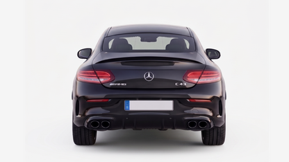 Dyfuzor z końcówkami wydechu pasujący do C43 AMG Mercedes-Benz Klasa C Coupe W205 2015-2018