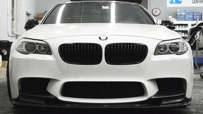 DOKŁADKA Splitter PRZÓD BMW 5 F10 F11 M5 2009-2017 spoiler przedni pełna czarny połysk
