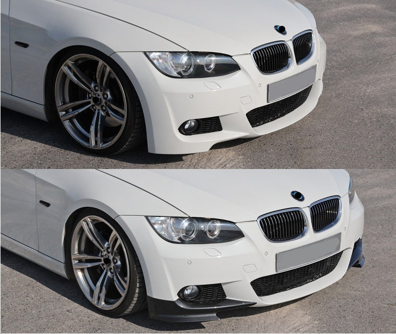 DOKŁADKI Splittery PRZÓD do BMW E92 FLAPSY czarny połysk 2006-2010