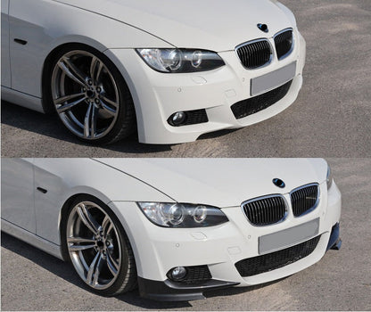 DOKŁADKI Splittery PRZÓD do BMW E92 FLAPSY czarny połysk 2006-2010