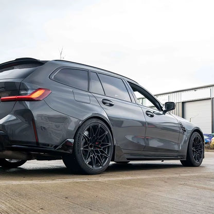 TYLNE SPLITTERY DYFUZORA BMW G80 G81 G82 G83 M3 M4 CZARNY POŁYSK DOKŁADKA BOCZNA BOCZNE TYŁ TYLNA