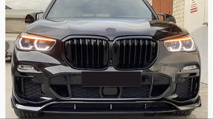 DOKŁADKA PRZÓD BMW G05 X5 2018-2023 przedni przednia SPLITTER spoiler czarny połysk (Kopia)