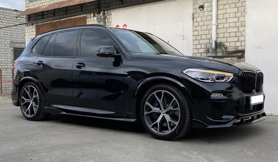 DOKŁADKA PRZÓD BMW G05 X5 2018-2023 przedni przednia SPLITTER spoiler czarny połysk (Kopia)