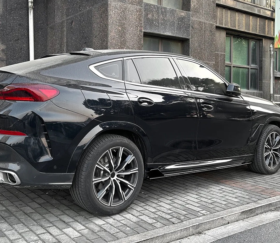 DOKŁADKI PROGOWE do BMW X6 G06 MPakiet 2019+ progowa progi