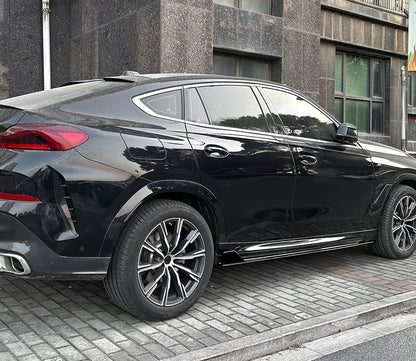 DOKŁADKI PROGOWE do BMW X6 G06 MPakiet 2019+ progowa progi
