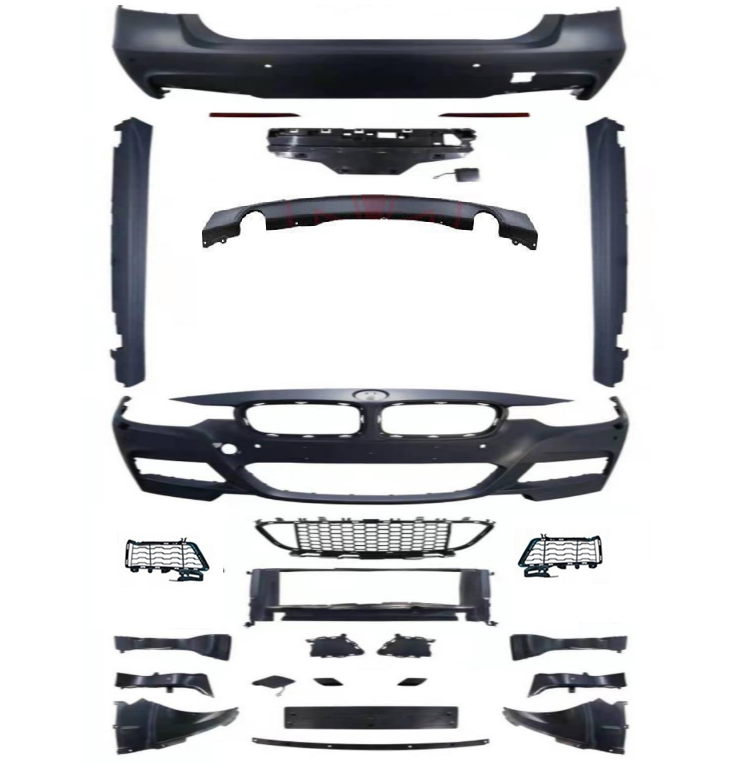 ZDERZAKI zestaw BODYKIT w KOLOR MPakiet do BMW 3 F30 sedan 2011-2018 PRZÓD TYŁ PROGI MTech pod kod lakieru
