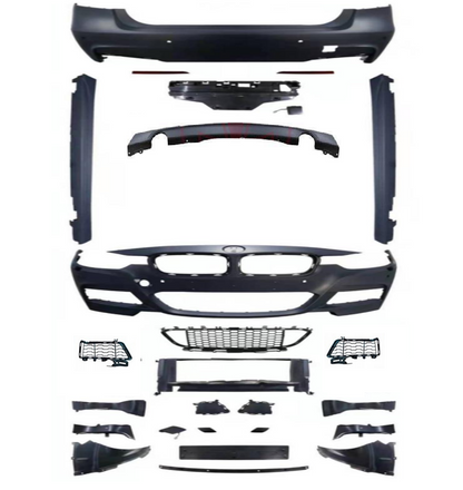 ZDERZAKI zestaw BODYKIT w KOLOR MPakiet do BMW 3 F30 sedan 2011-2018 PRZÓD TYŁ PROGI MTech pod kod lakieru